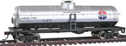 Walthers Trainline Coche cisterna de 40' con ruedas metálicas listo para funcionar - Amoco Oil