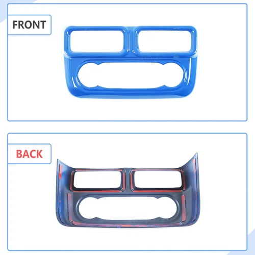 Miniatura 7 de Aunginsy Cubierta de salida de aire para consola central, compatible con Ford Maverick 2022-2024, control central de automóvil, panel de interruptor