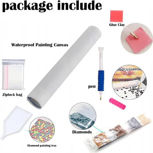 Miniatura 4 de Kits de pintura de diamantes, arte de diamantes 5D con accesorios y herramientas, pintura de fase lunar con diamante, relajación y decoración