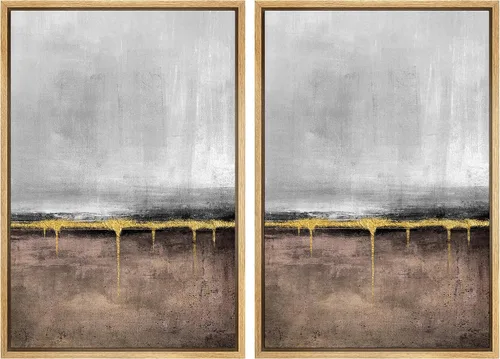 Miniatura 68 de MUDECOR Lienzo enmarcado para pared, bosque brumoso, reflejos, paisaje tranquilo, ilustraciones modernas, arte decorativo, bohemio, tranquilo/zen