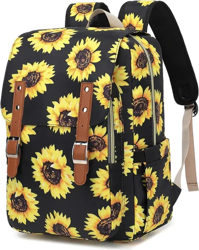 Miniatura 10 de Bee - Mochila para laptop para mujeres y niñas, mochila escolar universitaria de 15.6 pulgadas, mochila informal de viaje, tamaño grande