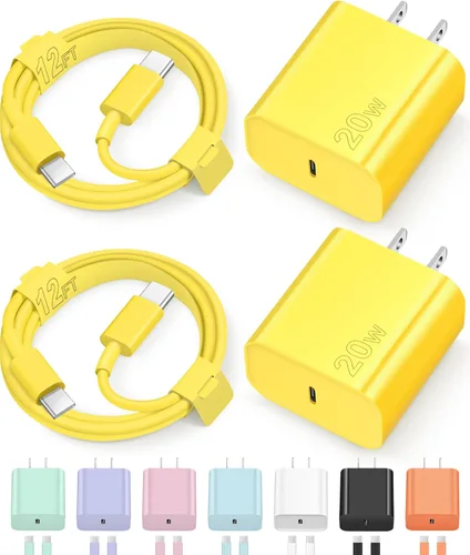 Miniatura 15 de Cargador tipo C para iPhone 17, 16, 15, carga rápida, cargador USB C, con 2 cables de 6 pies para iPhone 17/17 Plus/17 Pro Max/16/16 Plus/16 Pro