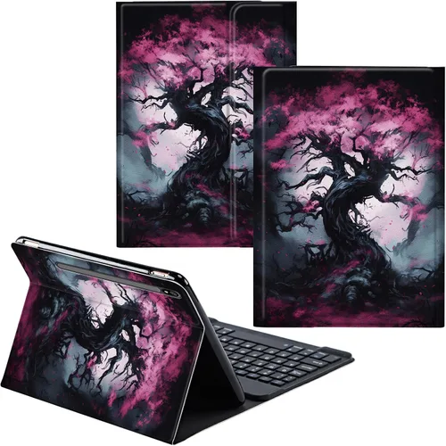 Miniatura 86 de Para Samsung Galaxy Tab S6 Lite Funda 2022/2020 Teclado Inalámbrico Desmontable Y Cubierta De Soporte De Cuero PU Funda Protectora Para Samsung