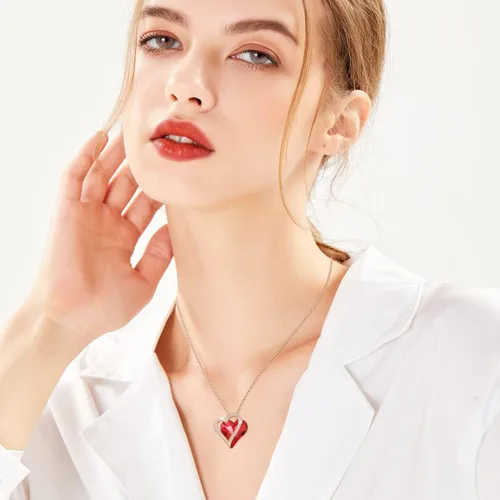 Miniatura 3 de Sumonyo Love Heart Pendant Necklaces for Women Crystals Jewelry Gifts for Women Her Girlfriend Mother's Wife Christmas Birthday Anniversary