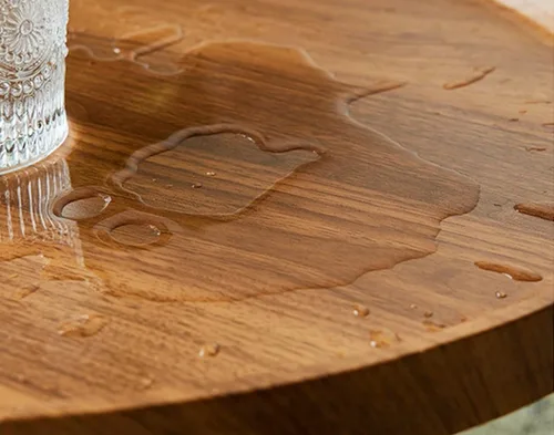 Miniatura 3 de Mesa de centro de madera rústica, mesa de centro ovalada de nogal, mesa de centro moderna para sofá, mesa auxiliar para sala de estar, hogar