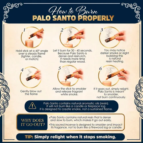 Miniatura 2 de Palitos de Palo Santo para manchar – Paquete de 12 (4 oz / 110 g) Varillas de incienso de Palo Santo naturales de Perú Varillas aromáticas ricas