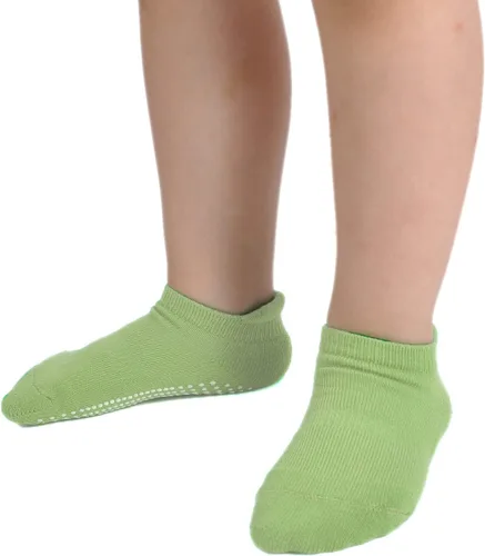 Miniatura 5 de EPEIUS Calcetines antideslizantes de algodón grueso con empuñaduras para niños y niñas, paquete de 612