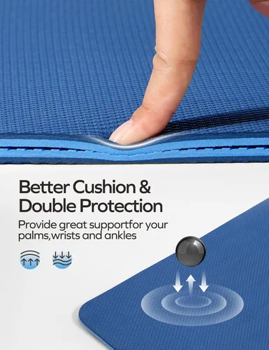 Miniatura 2 de Ewedoos Tapete de yoga antideslizante de elastómero termoplástico, tapete de ejercicio ecológico para yoga, pilates y ejercicio de piso, tapete