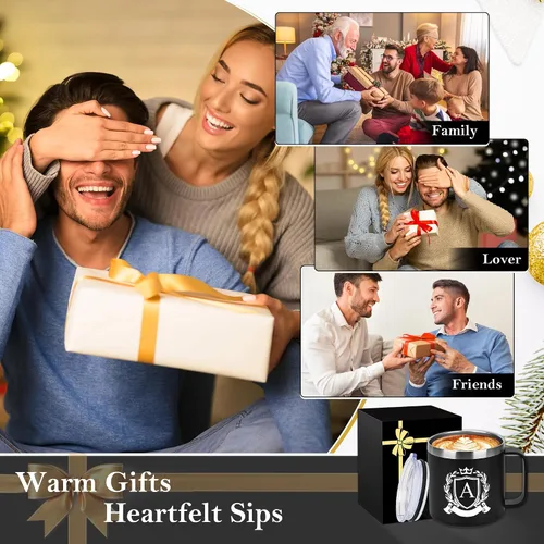 Miniatura 6 de MNZZ Taza de Café Aislada Personalizada de 14 Oz de Acero Inoxidable a Prueba de Fugas Taza de Agua Grande Pesada Taza Cafe Accesorios de Viaje