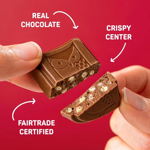 Miniatura 5 de AWAKE - Bocaditos de chocolate con cafeína - Chocolate con leche crujiente, 50 piezas - 50 mg de cafeína - Dulces envueltos individualmente
