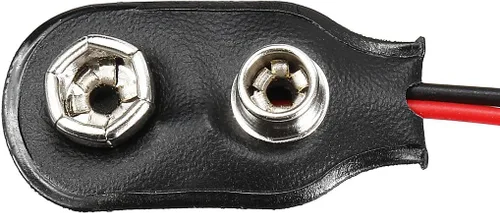 Miniatura 4 de uxcell 5pcs DC 9V Clip de batería Tipo I Conector de hebilla de piel sintética Alambre de plomo 5.7 in de longitud