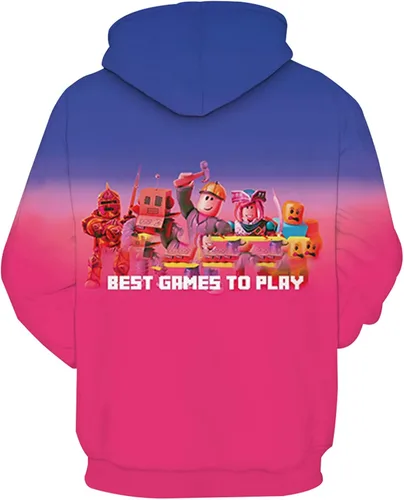 Miniatura 2 de Sudaderas con capucha con estampado 3D para niños, sudadera con bolsillo para niños y niñas