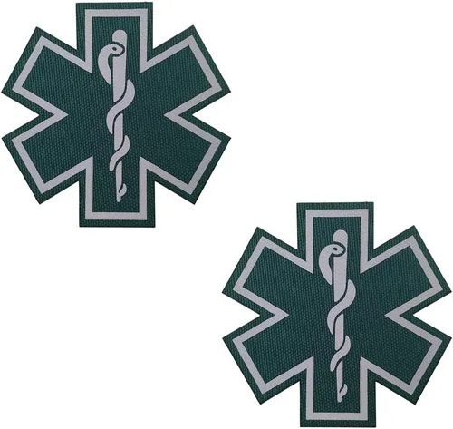 Miniatura 9 de 2 parches reflectantes para médicos, con parte trasera de gancho para ropa de 2.76 pulgadas Color 5