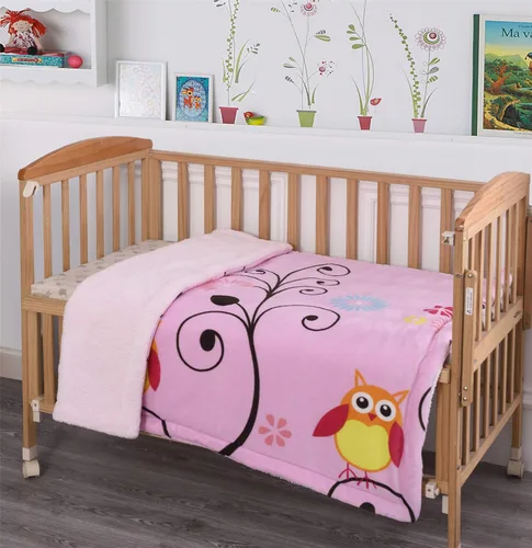 Miniatura 5 de Sapphire Home Manta súper suave y acogedora para niños pequeños, 40 x 50 pulgadas, respaldo de sherpa de felpa azul para niños pequeños, manta