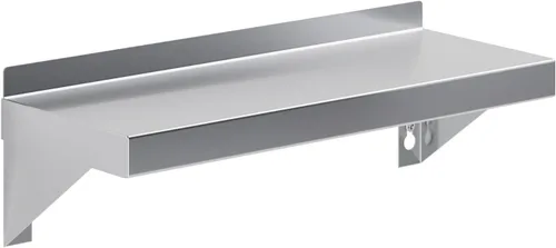 Miniatura 9 de AmGood Estante de pared de acero inoxidable de 18 x 72 pulgadas Estantería de metal para electrodomésticos y equipos Cocina, restaurante
