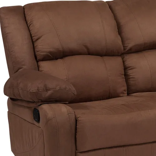 Miniatura 5 de Flash Furniture - Sofá unipersonal reclinable, Microfibra, Microfibra café chocolate.