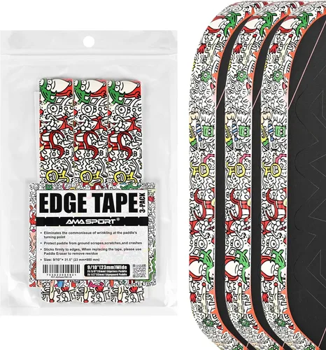 Miniatura 55 de PICKLETECH Pickleball Edge Guard Tape – Pink Unicorn Pattern Edge Tape for Pickleball Paddle - Fit Perfectly Curved Edge - No Wrinkling Sonrisa verde