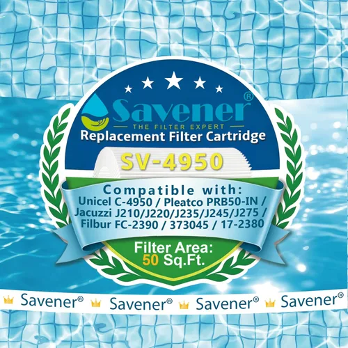 Miniatura 2 de PRB50-In - Cartucho de filtro de spa compatible con Unicel C-4950 50 pies cuadrados Guardian 413-212-02 Filbur Fc-2390 03Fil1600 40506 17-2380