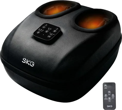 Miniatura 10 de SKG Masajeador de pies YS100 con calor y control remoto, masajeador eléctrico mejorado de pies para alivio del dolor de fascitis plantar, masaje