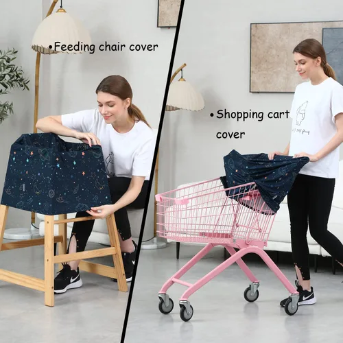 Miniatura 7 de Fundas de asiento de automóvil para bebés – Funda multiusos para lactancia, toldo para asiento de automóvil, cubiertas para cochecito de bebé