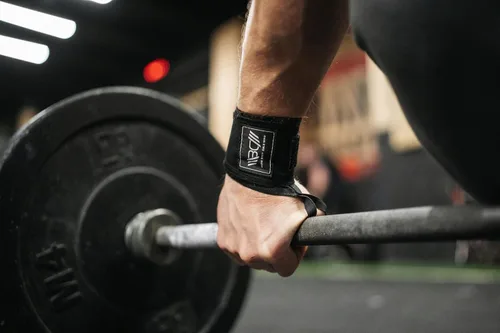 Miniatura 2 de WARM BODY COLD MIND - Premium Cotton Weight Lifting Wrist Wraps for Cross Training, Powerlifting, Deadlift, Weightlifting, Gym, Wrist Straps