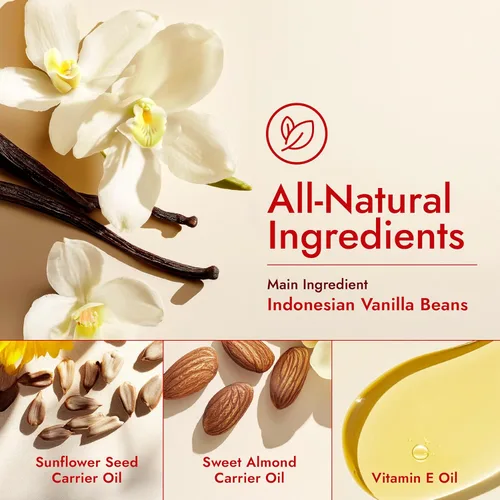 Miniatura 6 de H'ana Aceite de masaje sensual para una cita nocturna, suave calentamiento, calmante e hidratante, fabricado con aceite corporal de vainilla 100%