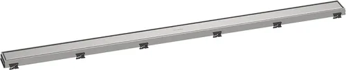 Miniatura 11 de hansgrohe RainDrain Match - Drenaje de ducha lineal para 23 5/8 pulgadas, con marco de altura ajustable en cromo, drenaje rectangular de acero