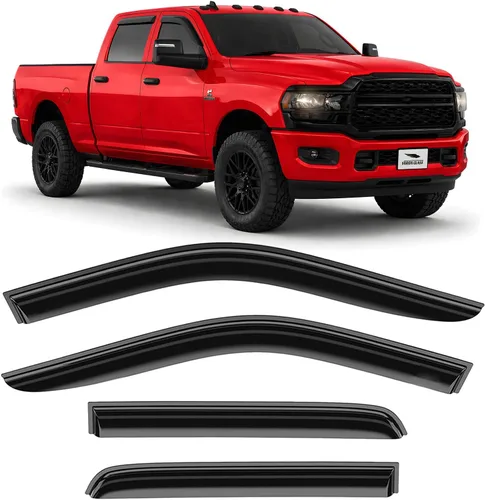 Miniatura 10 de Voron Glass - Cinta adhesiva de borde cromado, protectores de lluvia extra duraderos para Ford Edge 2015-2024, deflectores de ventana, viseras
