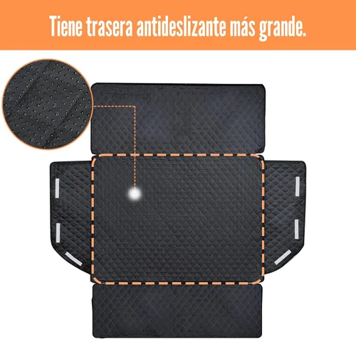 Miniatura 5 de PETICON Funda para compartimiento de carga para perros apta para SUV, forro de carga para mascotas impermeable, asiento para perros, alfombra