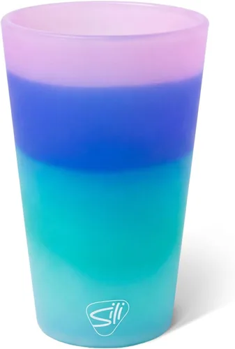 Miniatura 46 de Silipint Vaso de pinta de silicona de 16 oz – Vaso reutilizable irrompible sin BPA de silicona – Apto para lavavajillas, microondas y congelador