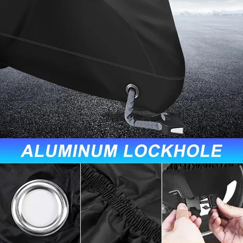 Miniatura 3 de XYZCTEM Funda para motocicleta – Bolsa de almacenamiento impermeable para exteriores, hecha de material Oxford, se adapta a todos los motores