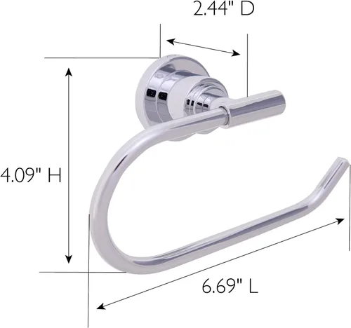 Miniatura 2 de Design House 560359 Geneva - Toallero contemporáneo para baño, dormitorio, armario o cocina, cromo pulido