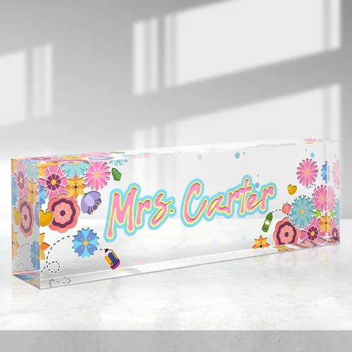 Miniatura 29 de Placa de nombre personalizada, placa de nombre de escritorio personalizada, accesorios de oficina de acrílico, regalos de agradecimiento