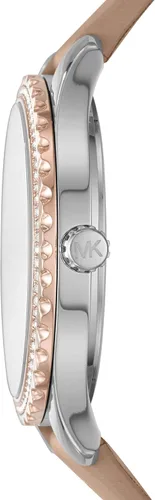 Miniatura 2 de Michael Kors Reloj cronógrafo de acero inoxidable Layton, Cuero marrón, Reloj de cuarzo