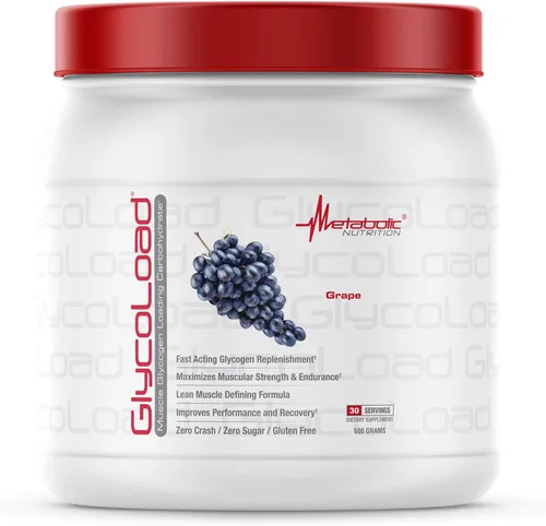 Miniatura 11 de Metabolic Nutrition, Glycoload, 100% micronizado cíclico racimo dextrina carbohidrato en polvo, glucógeno muscular carga de carbohidratos, Limonada