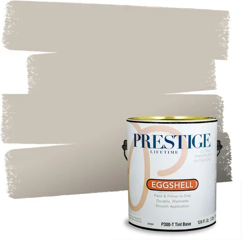 Miniatura 197 de PRESTIGE Paints - Pintura interior e imprimación en uno, 1 galón, cáscara de huevo, pimienta envejecida