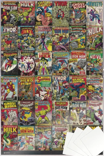 Miniatura 8 de POSTER STOP ONLINE Marvel Comics - Póster impreso (collage de 36 portadas clásicas de Marvel Comics) (tamaño: 24 x 36 pulgadas) (póster laminado)