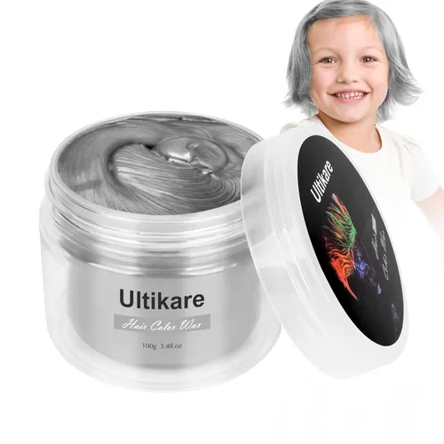 Miniatura 16 de Color de cabello temporal para niños, Ultikare cera para el cabello lavable, cera de tiza natural, crema de barro de arcilla para peinado DIY