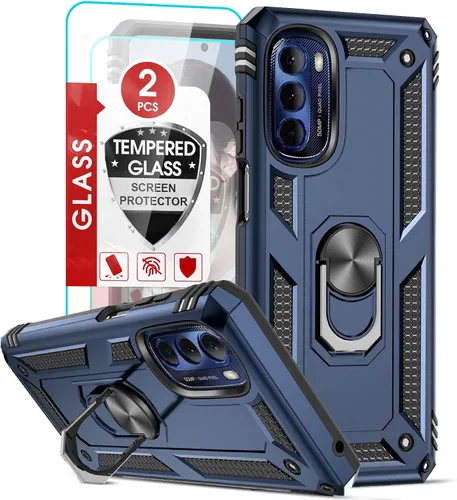 Miniatura 11 de LeYi - Funda para Motorola G Stylus 2021 (no compatible con 2020), color negro