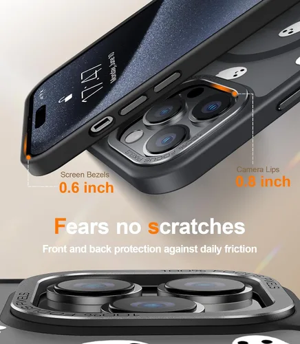 Miniatura 434 de Goodon para iPhone 15 Pro Max con protector de pantalla de privacidad, compatible con Magsafe, funda translúcida mate a prueba de golpes - Linda