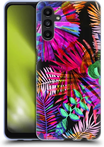 Head Case Designs Haroulita - Funda de gel suave con licencia oficial de Haroulita Neon Tropical Leaves compatible con Samsung Galaxy A13 5G (2021)
