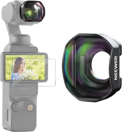 Miniatura 14 de NEEWER Juego de filtros ND compatibles con DJI Osmo Pocket 3 Creator Combo Accesorios, lente gran angular + ND2-32 variable + CPL + filtro