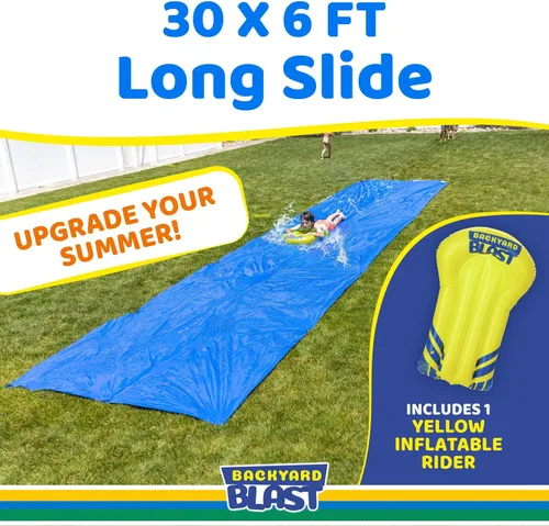 Miniatura 3 de BACKYARD BLAST Tobogán Gigante Deslizante para Adultos y Niños - Tobogán Deslizante de Agua Grande de Servicio Pesado para Niños, Patio Trasero