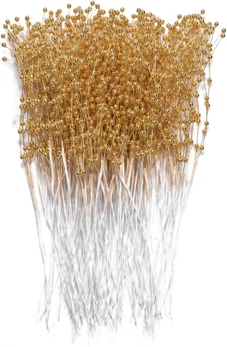 60 ramos de tallos de perlas, guirnalda de cuentas de 0.157 pulgadas (0.157 in), arreglos florales, arreglos florales, decoración de bodas, fiestas