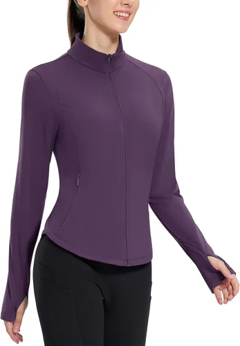 Miniatura 7 de baleaf Chaqueta de Running de Forro Polar para Mujer Resistente al Agua con Cremallera Completa Equipo para Clima Frío Invernal Chaquetas Térmicas