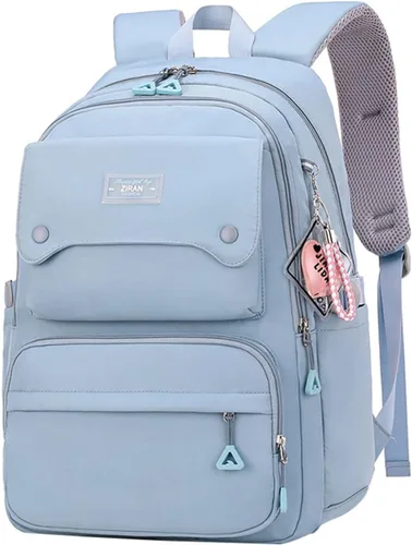 Miniatura 8 de JiaYou Mochila Casual para Adolescentes, Niñas, Mochila para la Escuela Secundaria, Mochila Diaria, para Mujeres, Bolsa de Viaje para Portátil, 1#