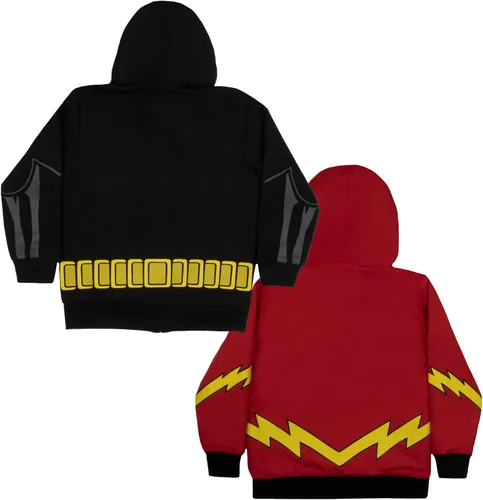 Miniatura 2 de DC Comics Superheroes Batman and The Flash - Chaqueta reversible para niños y niños pequeños