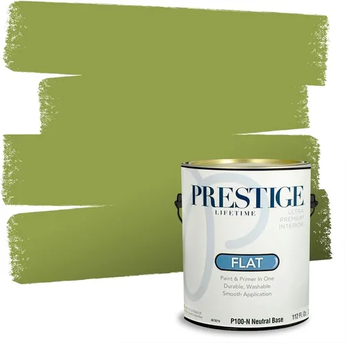 Miniatura 144 de PRESTIGE Pinturas Pintura interior e imprimación en uno, 1 galón, cáscara de huevo, aventura