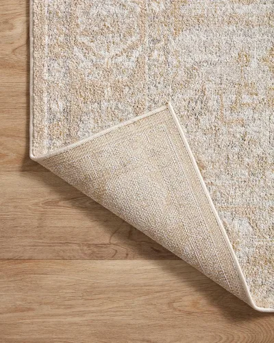 Miniatura 7 de Loloi Odette Collection ODT-05 - Alfombra decorativa beige y plateada de 2 pies y 3 pulgadas x 3 pies y 10 pulgadas