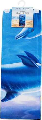 Miniatura 2 de Northwest Toalla de playa clásica, 30 x 60 pulgadas, diseño de delfín